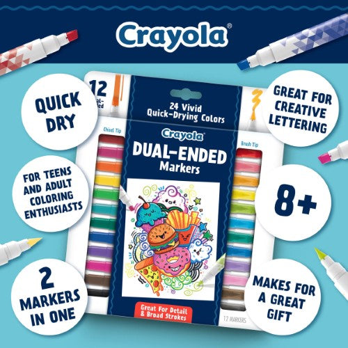 Crayola Dual-ended Markers 12Pk