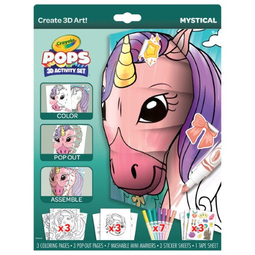 Crayola POPS 3-D Activity Set Mystical Creatures