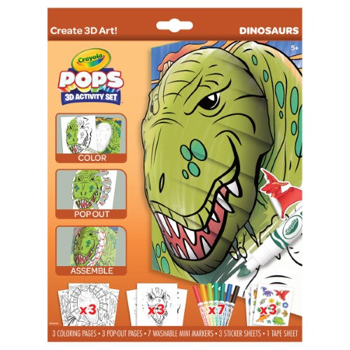 Crayola POPS 3-D Activity Set Dinosaurs
