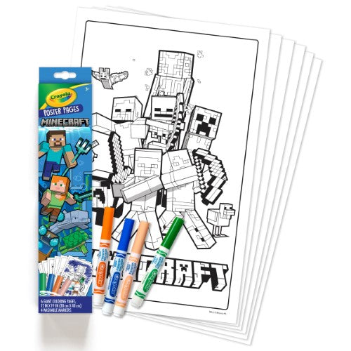 Crayola Poster Pages Minecraft