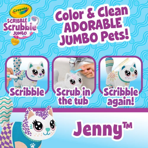 Scribble Scrubbie Poseable Jumbo Pet Jenny