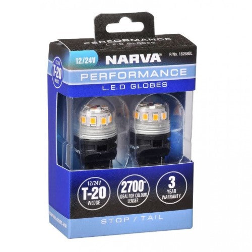 12/24V T20 W21/5W LED WEDGE GLOBES