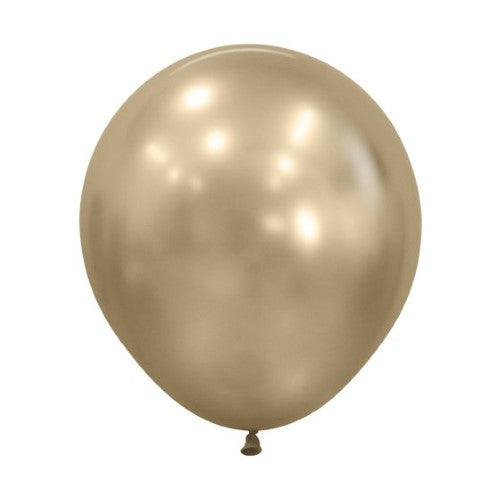 Sempertex 45cm Silk Gold Dust Latex Balloons 870- 6 Pack - Pack of 6