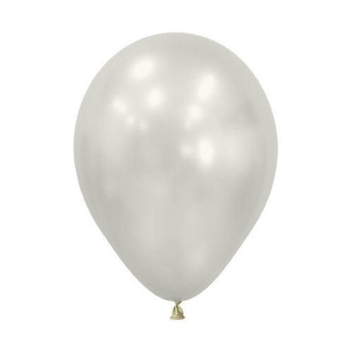Sempertex 30cm Silk Oyster White Latex Balloons 806- 50 Pack - Pack of 50