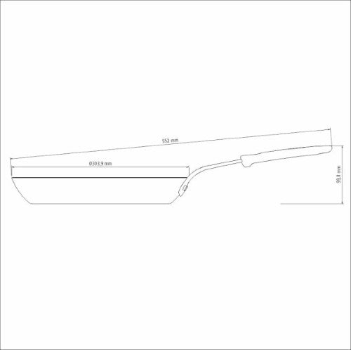 Professional Induction Iron Skillet Grill 30cm 2.4l - Tramontina