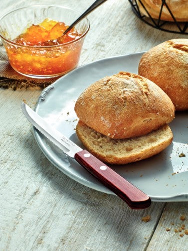 Churrasco Steak Knife Serrated Narrow Blade Polywood Red 5", 11cm - Tramontina