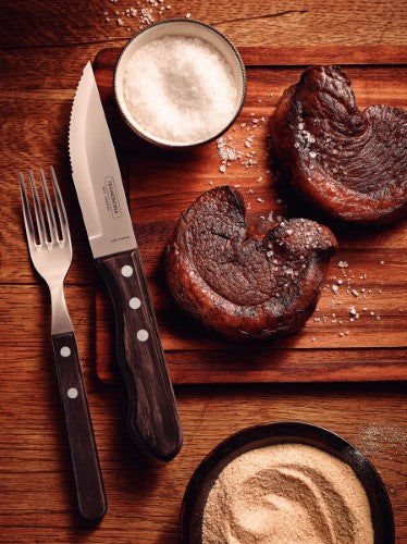 Churrasco Steak Knife Jumbo Serrated Wide Blade 5", 12cm - Tramontina