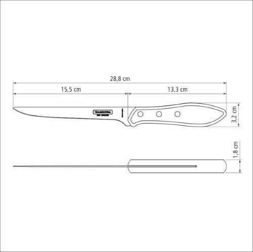 Polywood Churrasco Fillet/Boning Knife 6" 16cm - Tramontina
