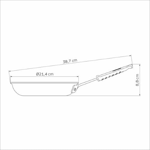 Professional Induction Aluminum Nonstick Restaurant Fry Pan 20cm - Tramontina