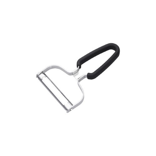 Vegetable Peeler Stainless Steel Black Rubber Handle 153x102mm - Chef Inox