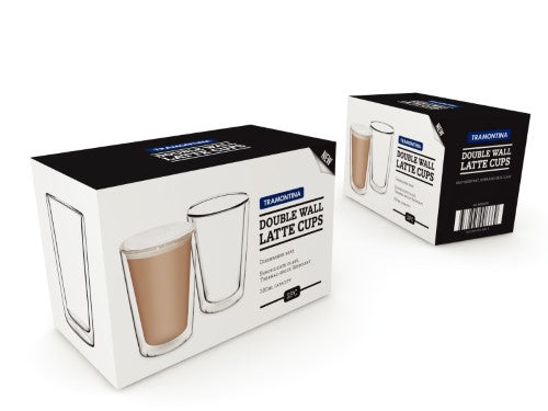 Double Wall Latte Cup 330ml - Set 2 - Tramontina