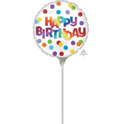 10cm Happy Birthday Dots of Colour