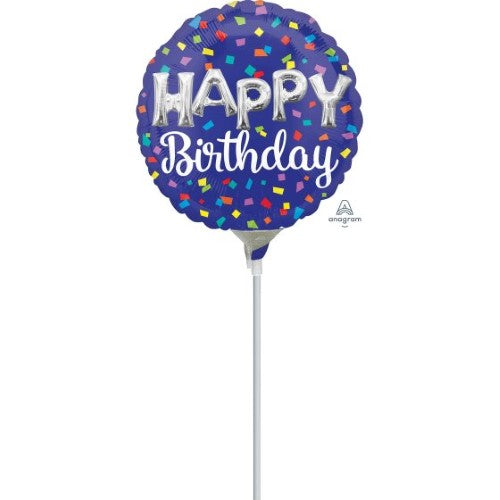 22cm Inflated HAPPY Birthday Balloon Letters