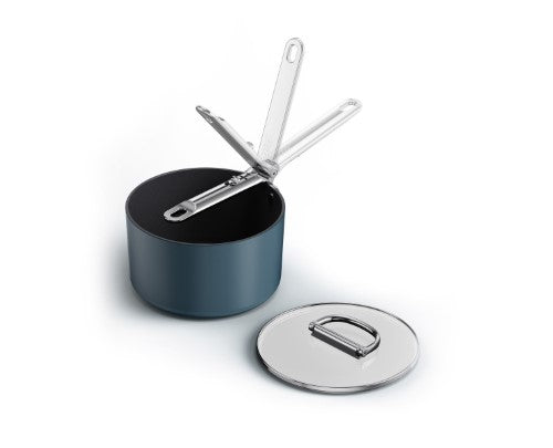 Space 19cm/2.9qt Non-Stick Induction Saucepan & Lid - Joseph Joseph