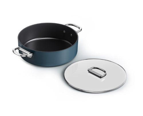 Space 28cm/5qt Non-Stick Induction Shallow Casserole & Lid - Joseph Joseph