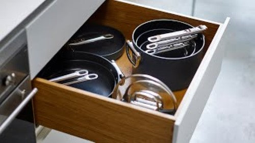 Space 3 Piece Non-Stick Induction Saucepan Set - Joseph Joseph