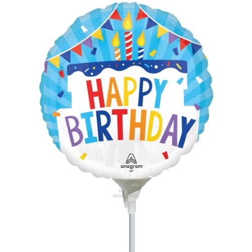 22cm Happy Birthday Tiered Cake