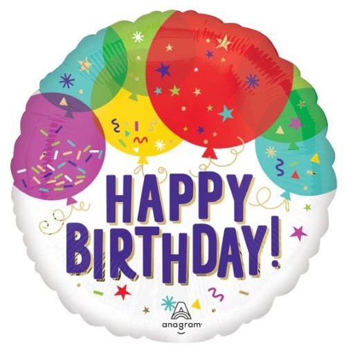 45cm Standard HX Birthday Balloons