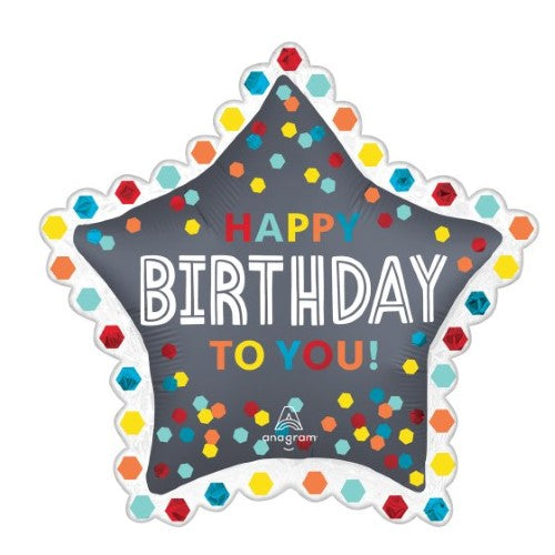 SuperShape Confetti Burst Birthday