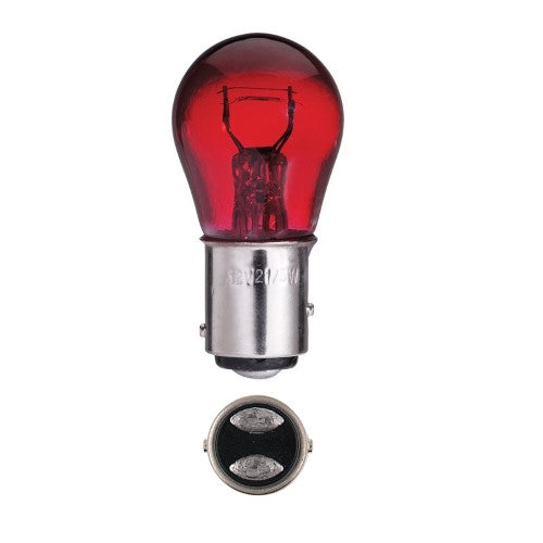 Narva - Globe 12v 21w Red Bay15d Pk10