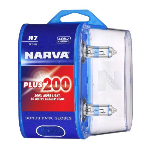PLUS200 H7 12V 55W PX26D TWIN PACK - NARVA