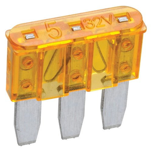 5 Amp Orange Micro 3 Blade Fuse