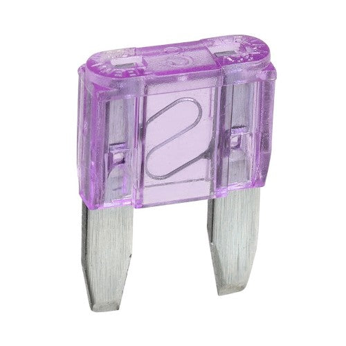 Mini Blade Fuse - 3A Purple (Box of 50) - Narva