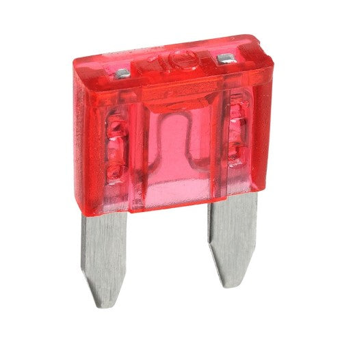 Mini Blade Fuse - 10 Amp Red (Blister Pack Of 5)