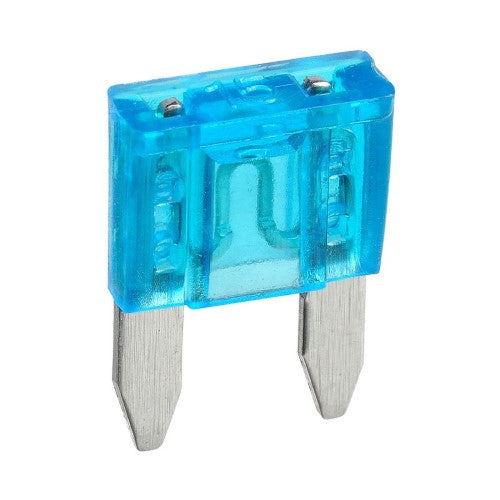 Mini Blade Fuse - 15 Amp Blue (Blister Pack Of 5)
