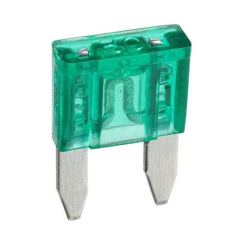 Mini Blade Fuse - 30 Amp Green (Blister Pack Of 5)