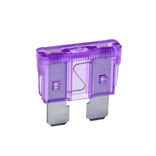 Standard Ats Blade Fuse - 3 Amp Purple (Blister Pack Of 5)