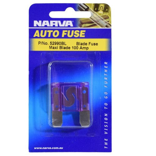 Maxi Blade Fuse - 100 Amp Purple (Blister Pack Of 1)
