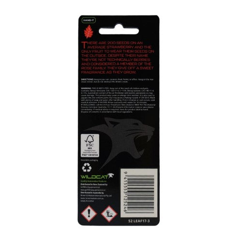 AIR FRESHENER LEAF STRAWBERRY Pack Of 3