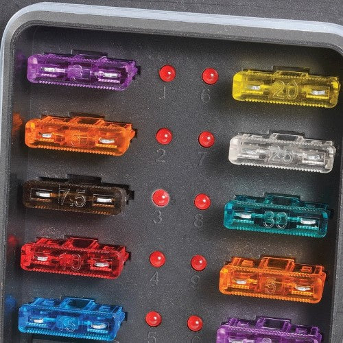 Narva - Fuse Box Weatherproof 10 Way Ats Led