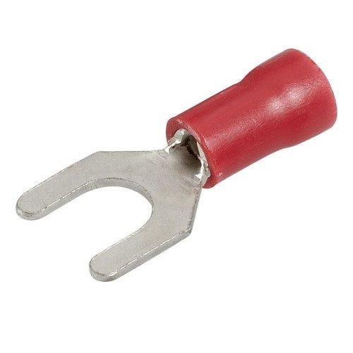 Spade Terminal - 5.0mm (Red - 100 Pack)