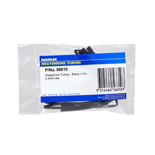 Black Heatshrink - 2.4mm X 1.2m