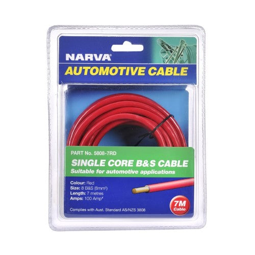 Battery Cable 8b&S 100a 7m Red