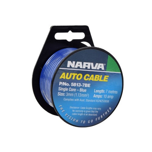 10a 3mm Blue Single Core Cable (7m)