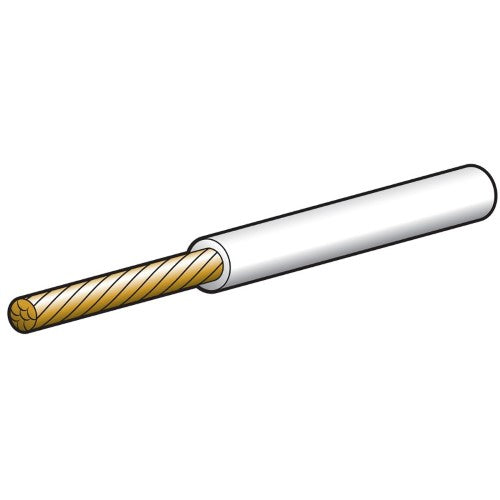 Narva - Cable Sgle 4mm White 100m