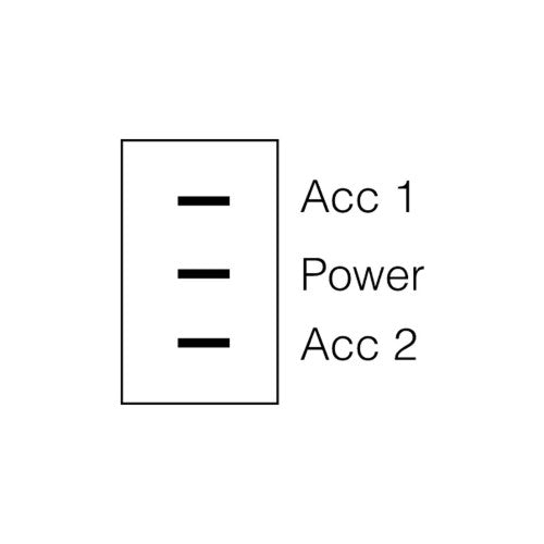 Narva - Switch Toggle On/Off/On 16 Amp