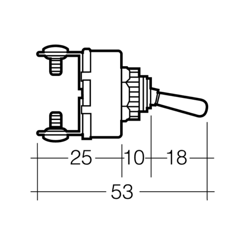 Narva - Switch Tgle 20a Spst O/Off Bra