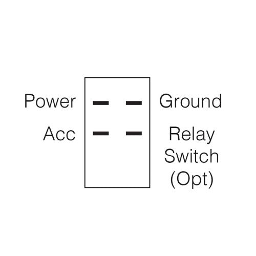 Off / On Rocker Switch With Red Led And Driving Lamp Symbol