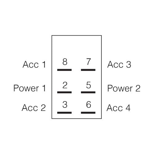 Momentary (On) / Off / Momentary (On) Sealed Rocker Switch