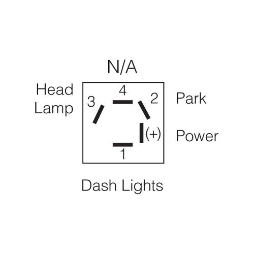 Off / On / On Rotary Headlamp Switch