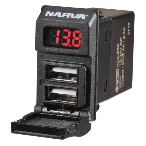 DUAL USB CHARGER VOLT/AMP SWI