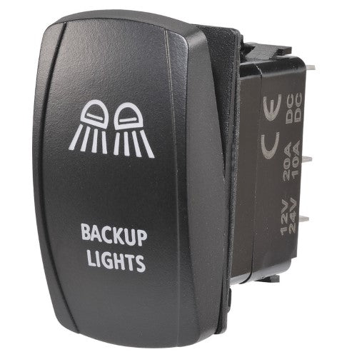 12  / 24v Off  / On Led Illuminated Sealed Rocker Switch (63230BL)