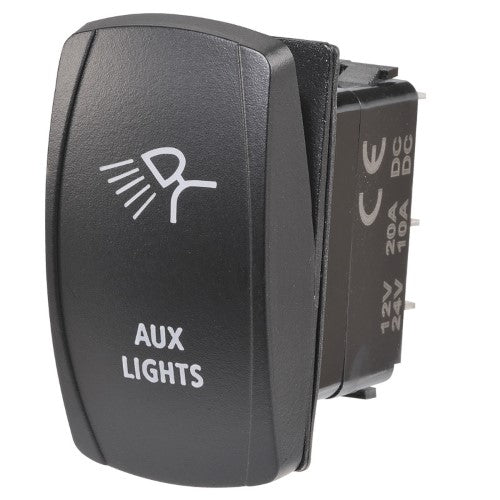 12 / 24v Off / On Led Illuminated Sealed Rocker Switch (63232BL)