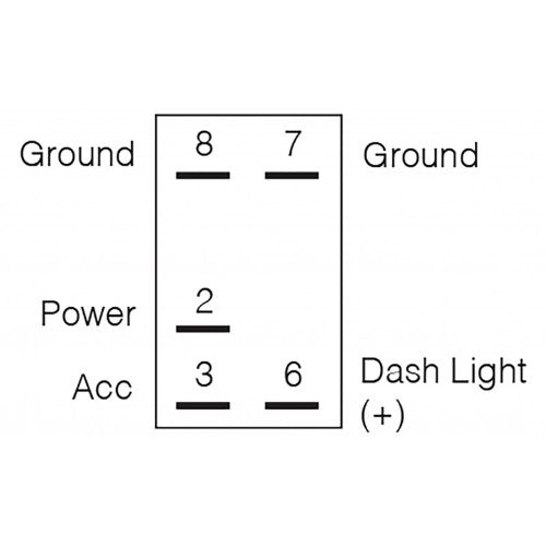 Switch Interior Lights Led 12/24v Rocker - Narva