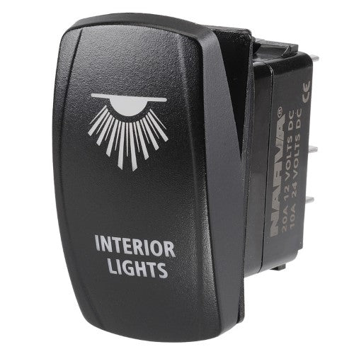 Switch Interior Lights Led 12/24v Rocker - Narva