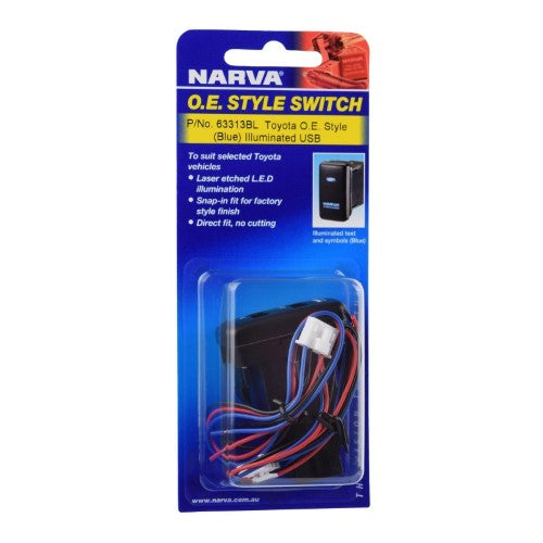 NARVA - OE STYLE TOYOTA SWITCH 12V USB